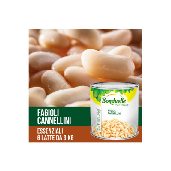 Fagioli Cannellini kg.2,55x6 latta